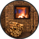 Wood Fire Icon